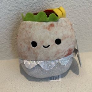 Kellytoy Squishmallow 5 in. Mini Food Plush - Bernardo the Burrito